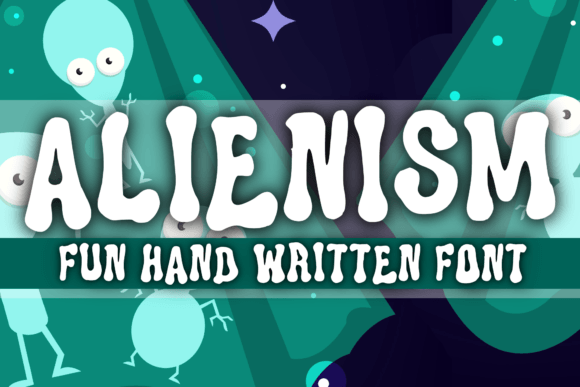 Alienism: A Psychedelic Display Font for Digital Creatives
