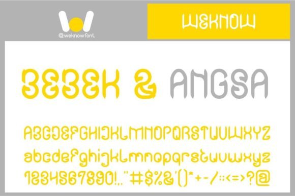 Bebek and Angsa: A Stylish Display Font for Bold Branding