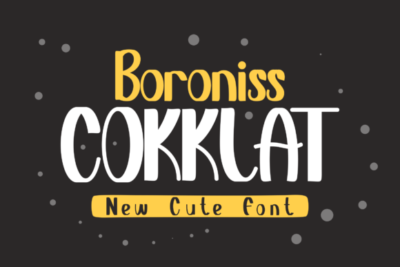 Boroniss Cokklat Font for Branding and Design