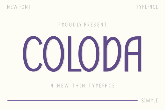 Coloda: A Display Font That Elevates Handmade Creations