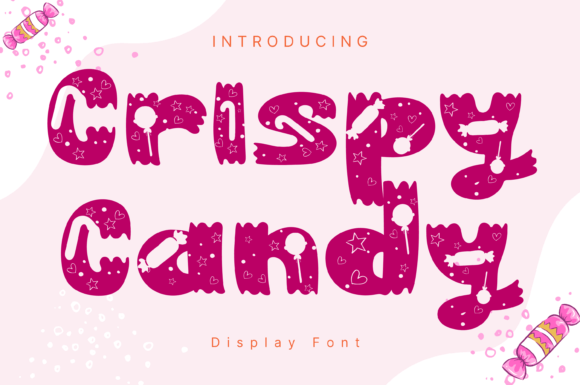 Crispy Candy Font for Editorial Design