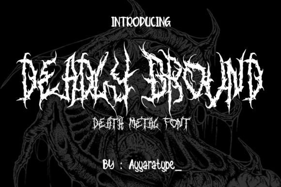 Deadly Ground: A Font for Bold Branding and Horror-Themed Design