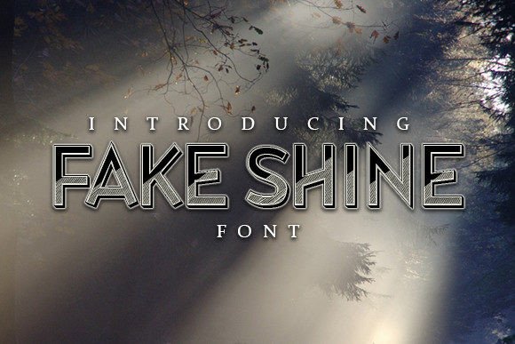 Fake Shine: A Bold Display Font for Eye-Catching Campaigns