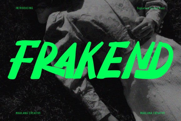 Frakend: A Handwritten Font for Business Branding
