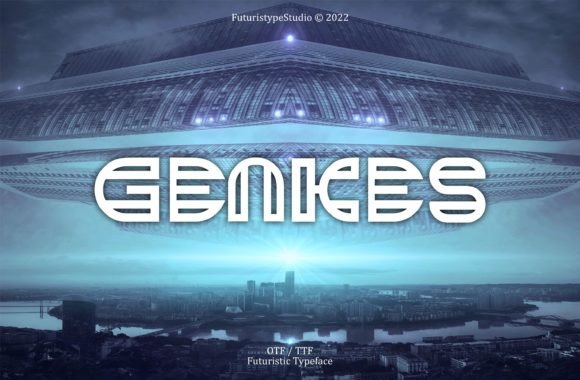 Genkes: A Futuristic Display Font for Bold Branding