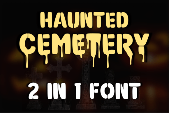 Haunted Cemetery Font for Editorial Design