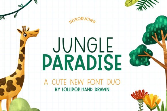 Jungle Paradise: A Playful Display Font for Creative Branding