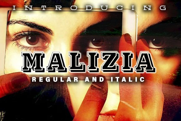 Malizia: A Cool Shadowed Display Font for Web Projects