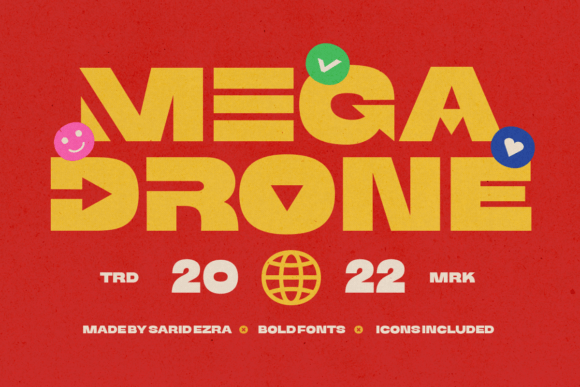Mega Drone: A Bold Display Font for Editorial Projects