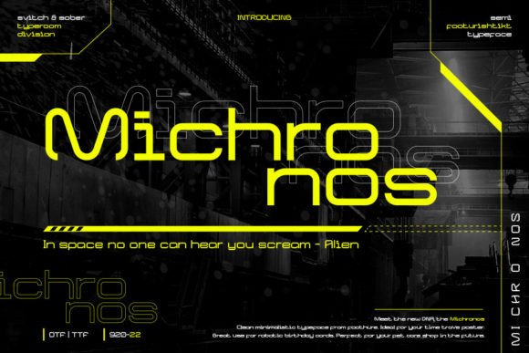 Michronos: A Modern Typeface for Editorial Design