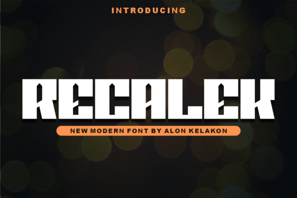 Recalek: A Modern Display Font for Branding Projects