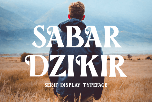 Sabar Dzikir: A Stylish Display Font for Editorial Design