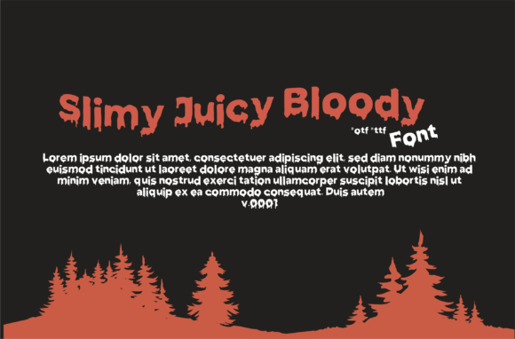Slimy Juicy Bloody Font Review for Halloween Branding