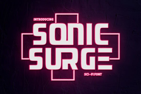 Sonic Surge: A Bold Font for Creative Projects
