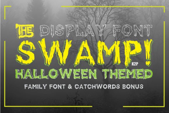 Swamp Font for Handmade and Commercial Craft Projects