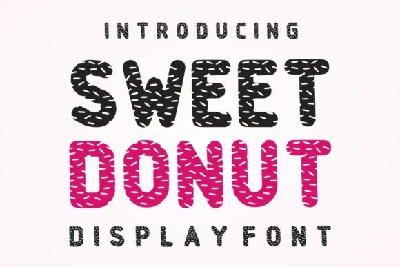 Sweet Donut: A Playful Display Font for Digital Creativity