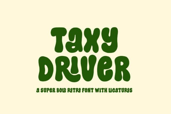 Taxy Driver: A Bold Retro Font for Editorial Creativity