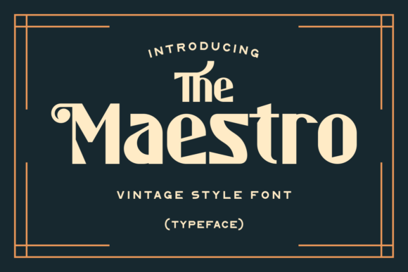 The Maestro: A Stylish Display Font for Professional Branding