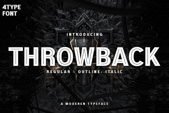 Throwback Font for Modern Web Design