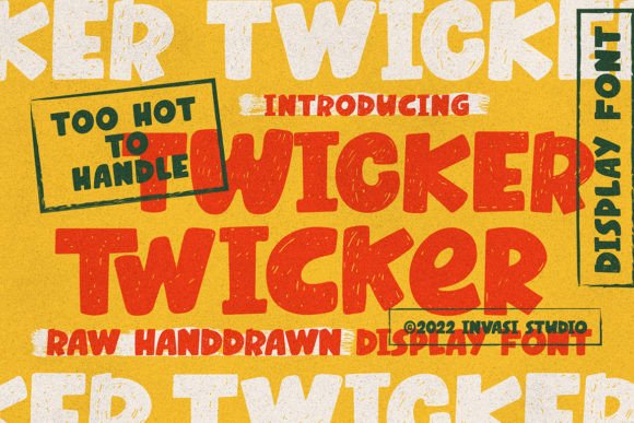 Twicker Font for Editorial Design and Branding